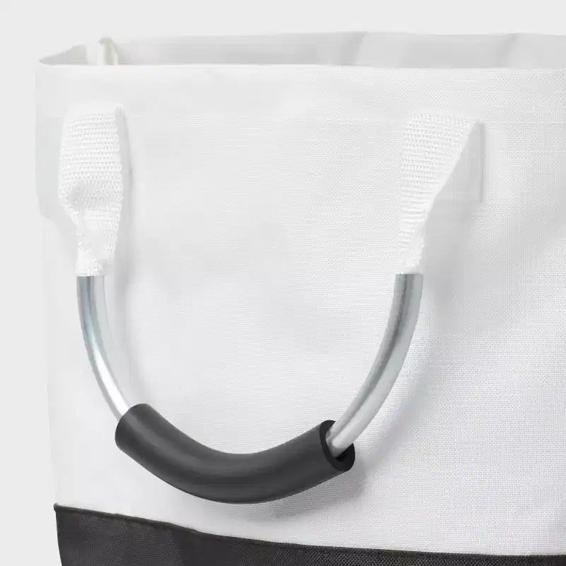 Panier à linge pliable structuré – Polyester noir