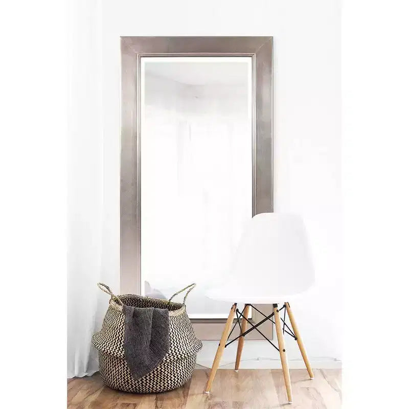 Miroir mural décoratif rond de 39,75 po avec cadre en fil de fer rayonnant