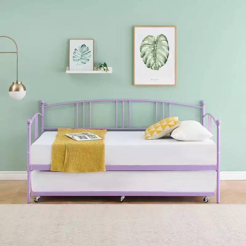 Twin Metal Daybed with Pull-Out Trundle – Sofa Bed