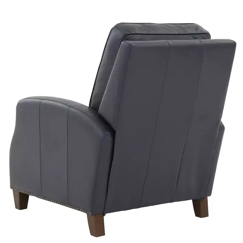 Fauteuil inclinable à dossier basculant avec clous décoratifs – Similicuir