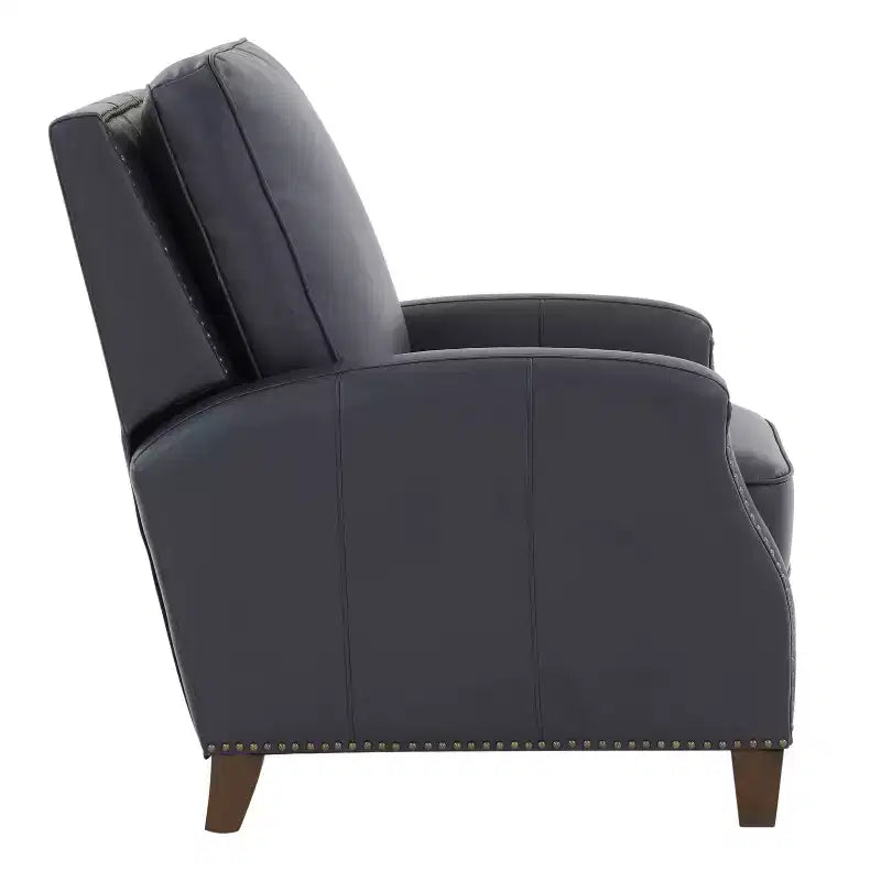 Fauteuil inclinable à dossier basculant avec clous décoratifs – Similicuir
