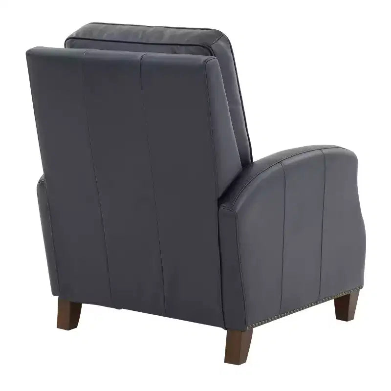 Fauteuil inclinable à dossier basculant avec clous décoratifs – Similicuir
