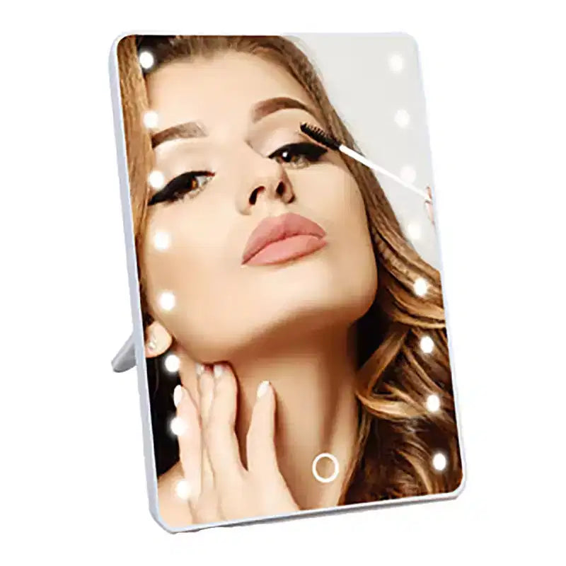 Miroir de courtoisie à LED tactile intelligent avec angles réglables