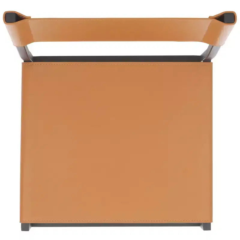Tabouret de bar moderne – Piétement en fer avec assise en cuir, Gris clair et noir