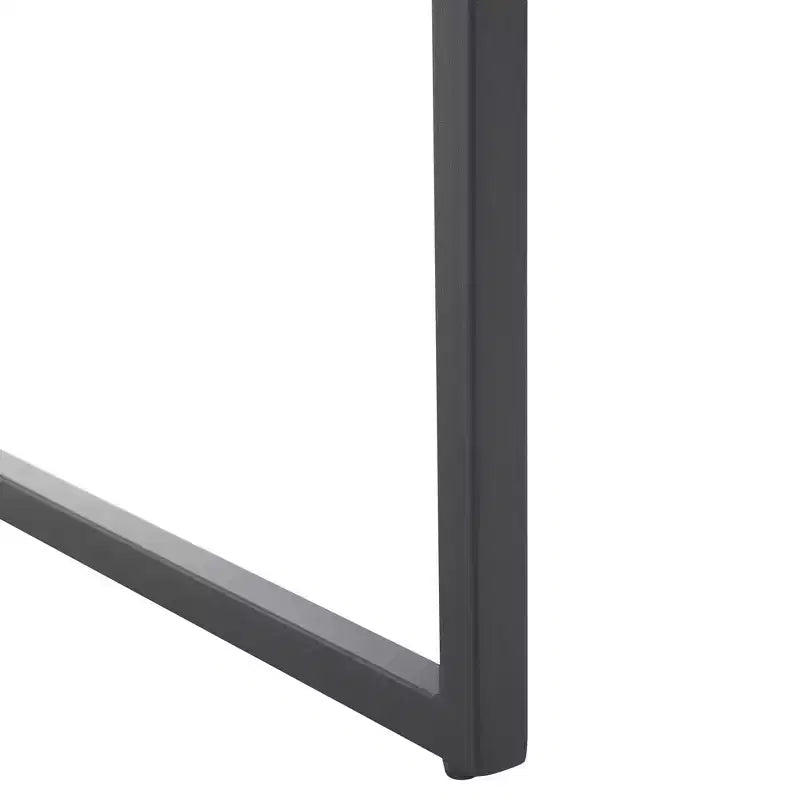 Tabouret de bar moderne – Piétement en fer avec assise en cuir, Gris clair et noir