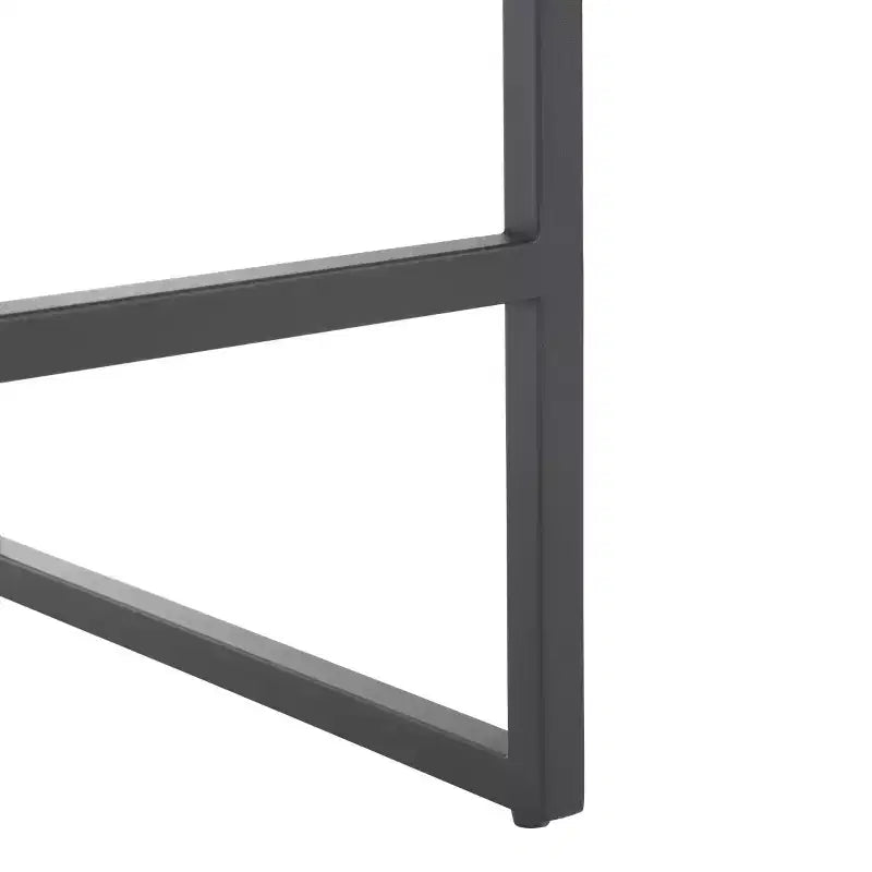 Tabouret de bar moderne – Structure en fer avec assise en cuir, gris clair et noir