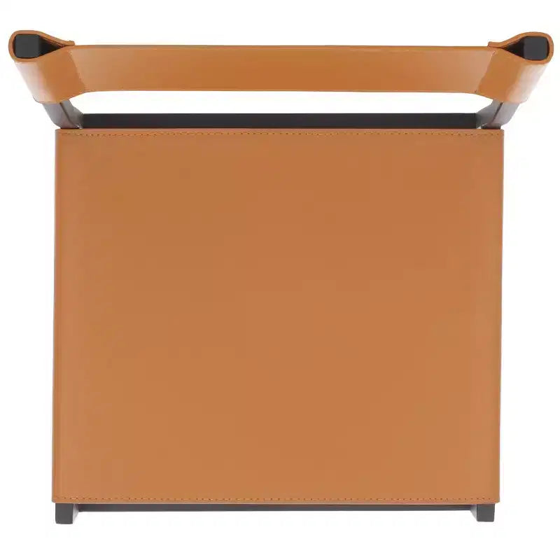 Tabouret de bar moderne – Structure en fer avec assise en cuir, gris clair et noir