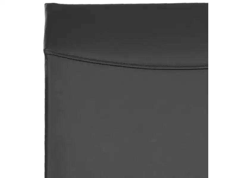 Chaise de bureau pivotante à hauteur réglable – Similicuir noir, structure en fer