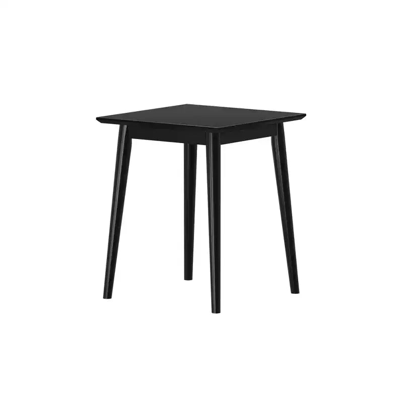Table d'appoint rectangulaire en bois massif, style moderne du milieu du siècle, 20 po