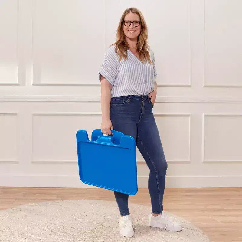 Grand bureau portable pliable avec surface et accoudoirs réglables