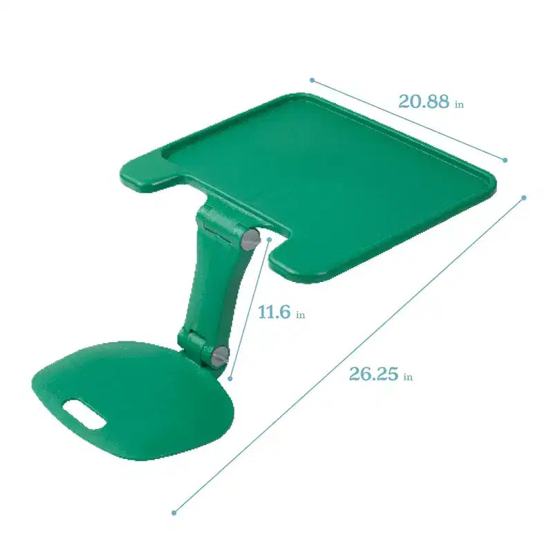 Grand bureau portable pliable avec surface et accoudoirs réglables