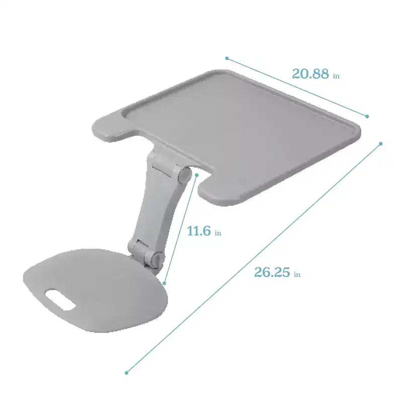 Grand bureau portable pliable avec surface et accoudoirs réglables
