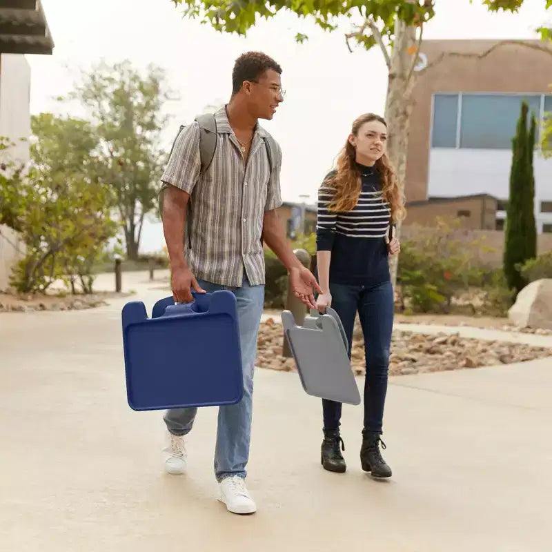Grand bureau portable pliable avec surface et accoudoirs réglables