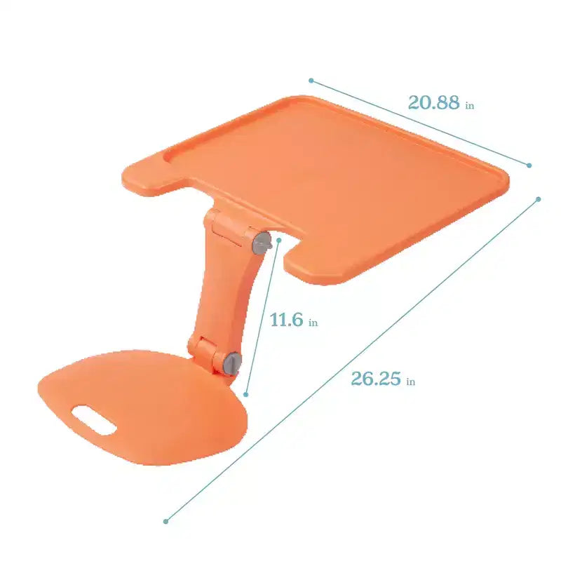 Grand bureau portable pliable avec surface et accoudoirs réglables
