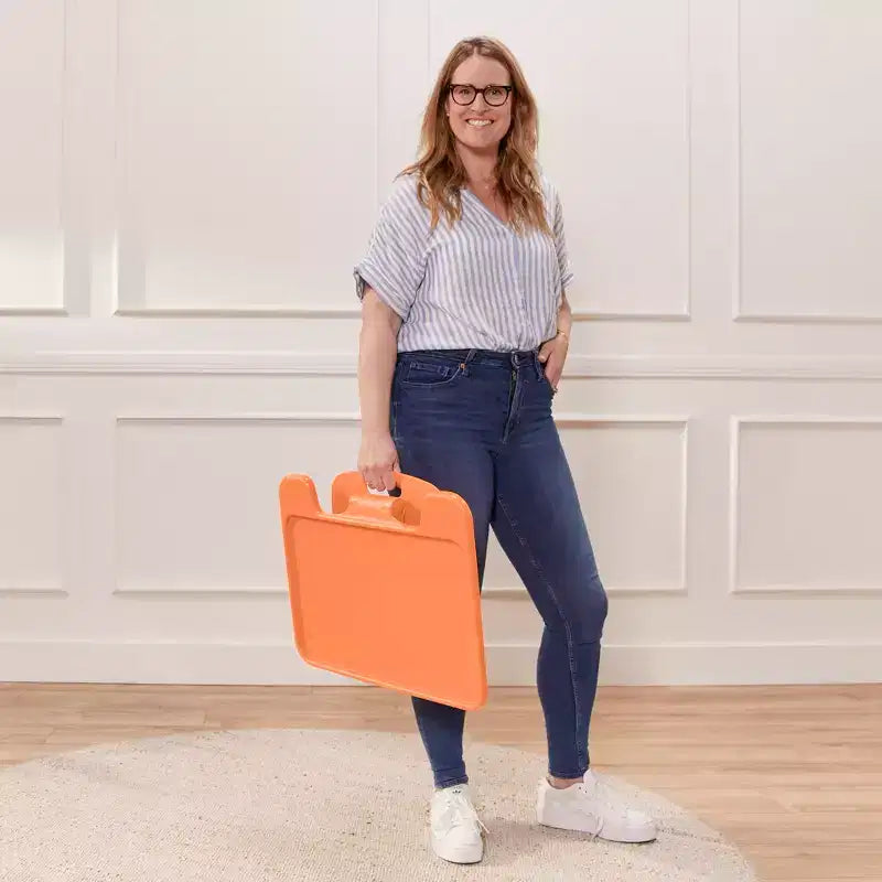 Grand bureau portable pliable avec surface et accoudoirs réglables