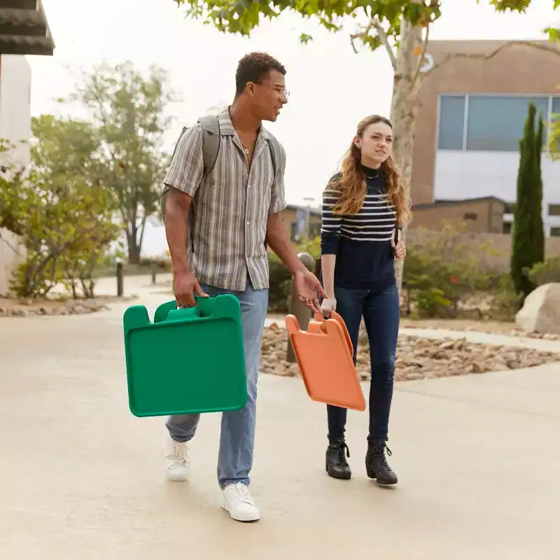 Grand bureau portable pliable avec surface et accoudoirs réglables