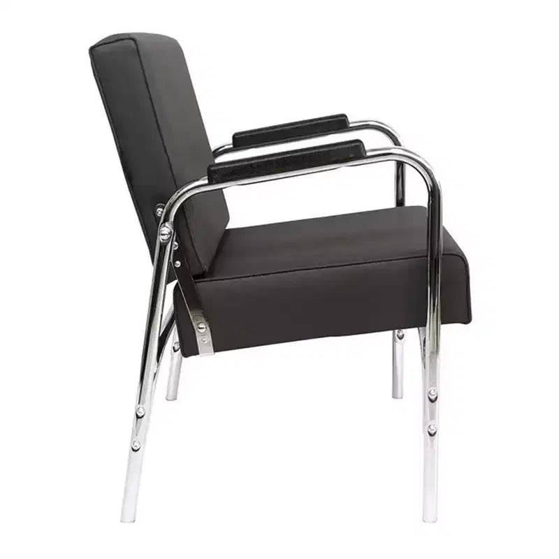 Chaise de Shampoing Inclinable Professionnelle en Vinyle – Grise