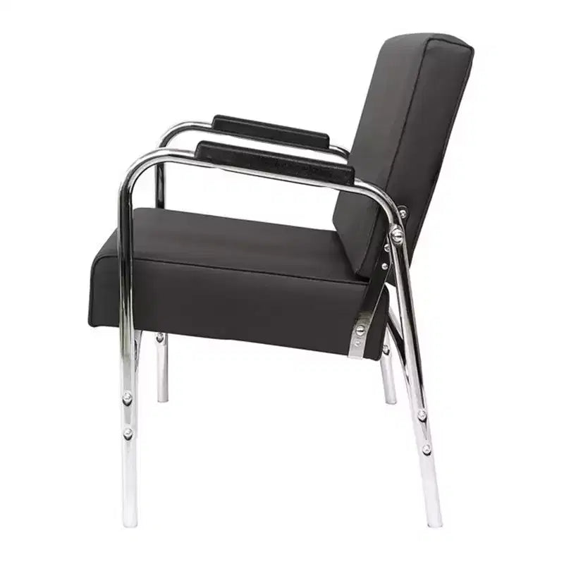 Chaise de Shampoing Inclinable Professionnelle en Vinyle – Grise