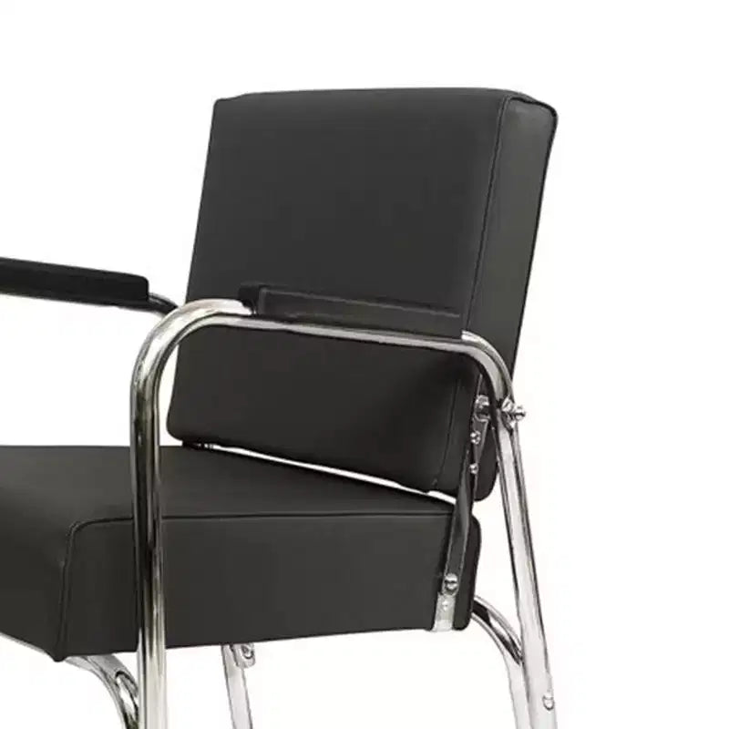 Chaise de Shampoing Inclinable Professionnelle en Vinyle – Grise