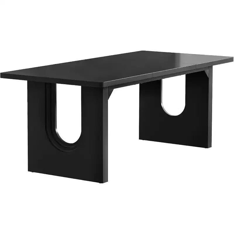 Grand bureau de direction moderne de 180 cm – Bureau à domicile en MDF blanc