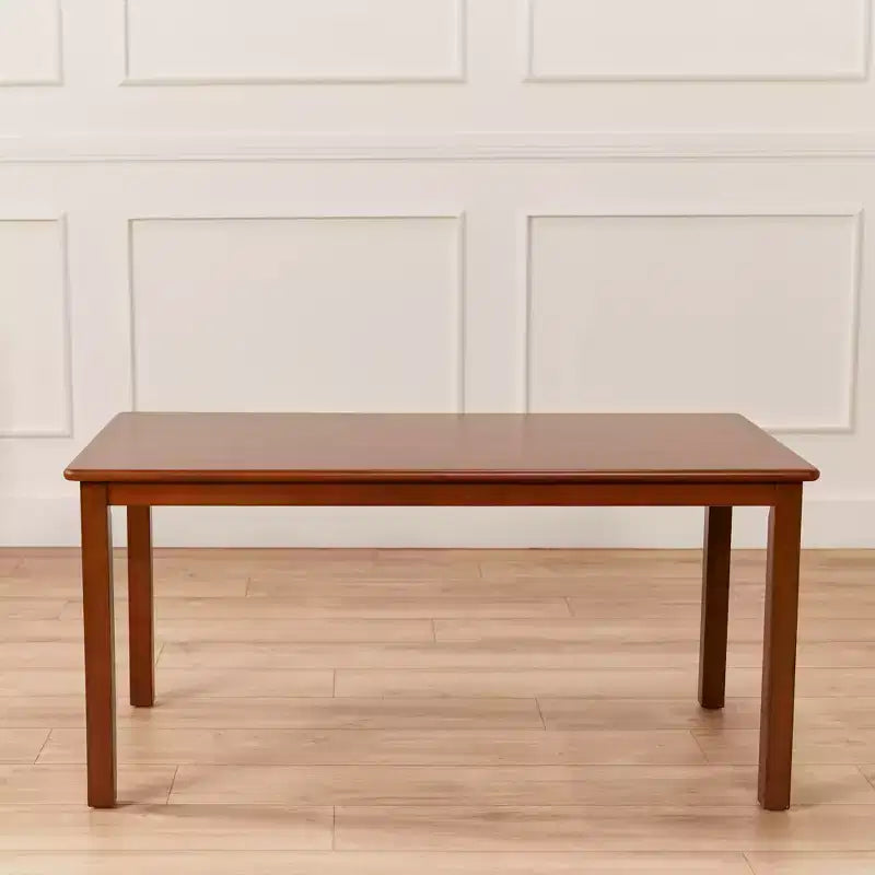 Table d'activités rectangulaire en bois dur pour enfants, 24" x 48", avec pieds de 22"