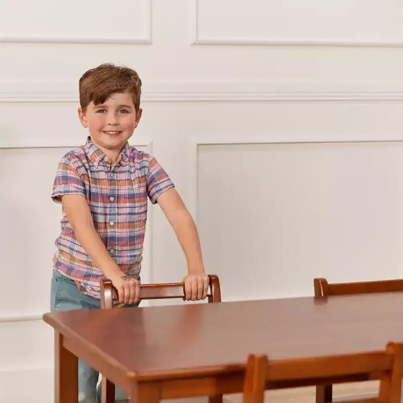 Table d'activités rectangulaire en bois dur pour enfants, 24" x 48", avec pieds de 22"