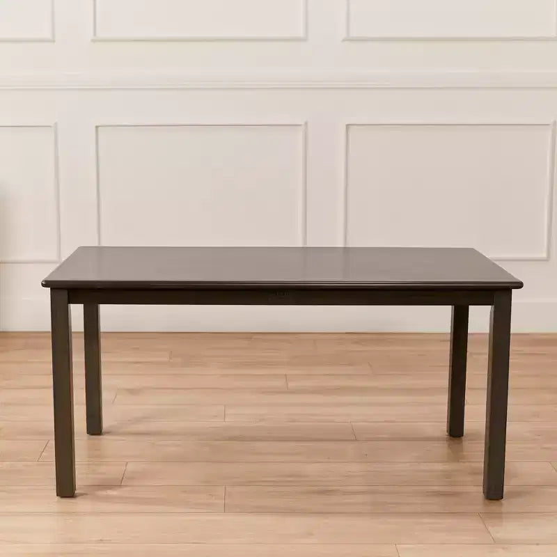 Table d'activités rectangulaire en bois dur pour enfants, 24" x 48", avec pieds de 22"