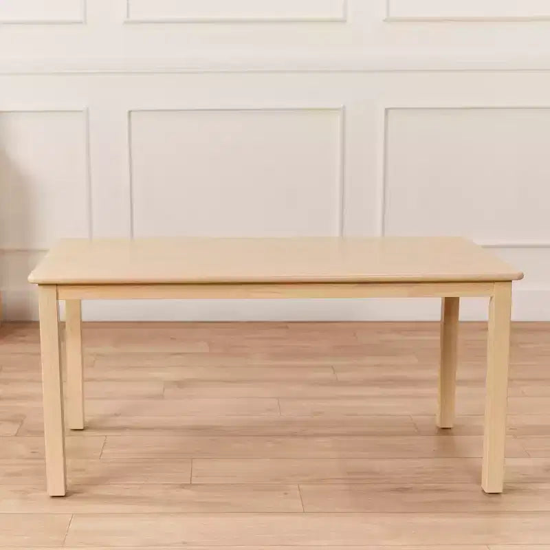 Table d'activités rectangulaire en bois dur pour enfants, 24" x 48", avec pieds de 22"