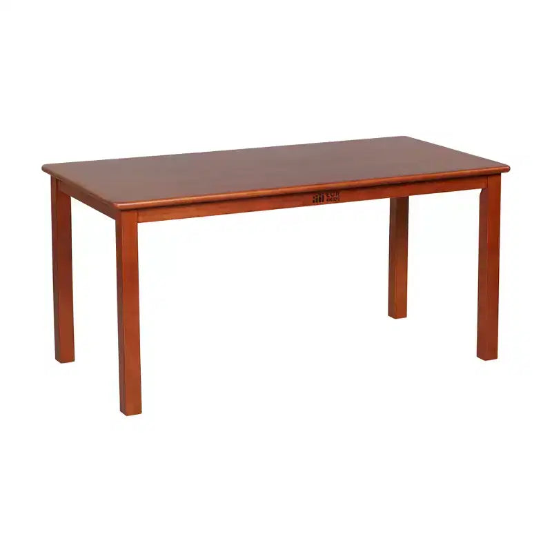 Table d'activités rectangulaire en bois dur pour enfants, 24" x 48", avec pieds de 22"