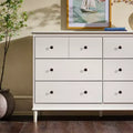 Commode horizontale à 6 tiroirs style Mid-century moderne