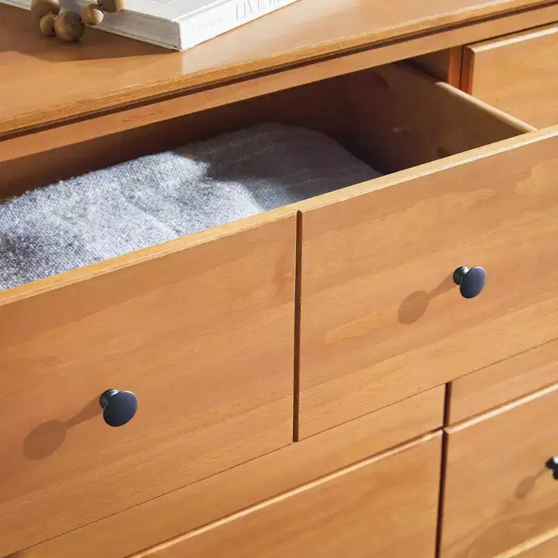 Commode horizontale à 6 tiroirs style Mid-century moderne