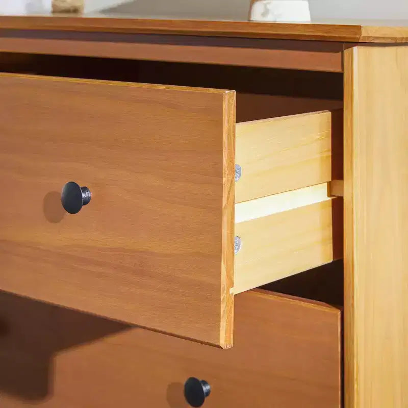 Commode horizontale à 6 tiroirs style Mid-century moderne