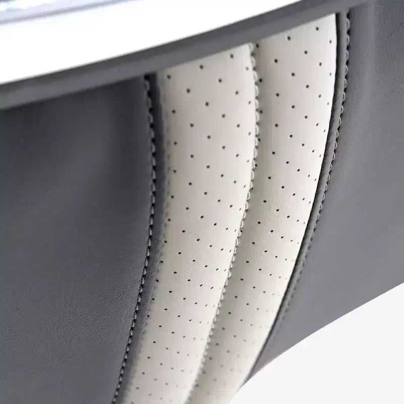 Fauteuil de bureau de direction à dossier haut avec support lombaire – Cuir siliconé