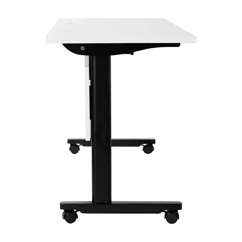 Table de formation emboîtable ultra-robuste de qualité commerciale avec pieds en T et panneau d'intimité