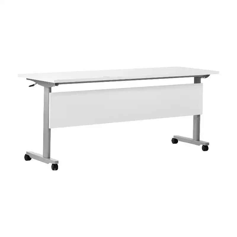 Table de formation emboîtable ultra-robuste de qualité commerciale avec pieds en T et panneau d'intimité