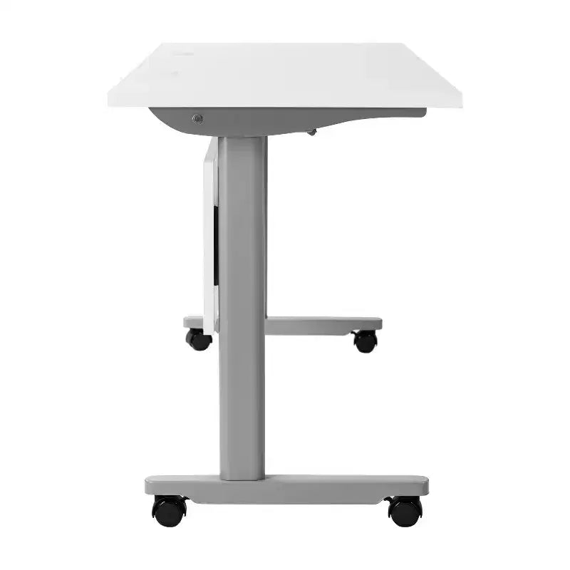 Table de formation emboîtable ultra-robuste de qualité commerciale avec pieds en T et panneau d'intimité