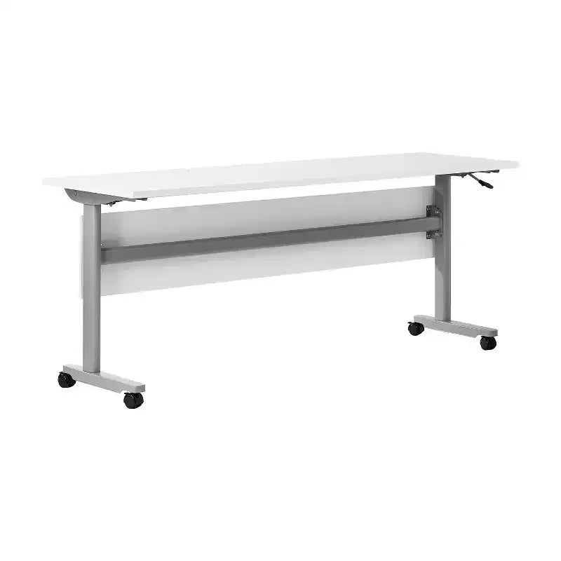 Table de formation emboîtable ultra-robuste de qualité commerciale avec pieds en T et panneau d'intimité