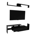 Meuble TV moderne avec étagères et bibliothèque en MDF – Console de divertissement
