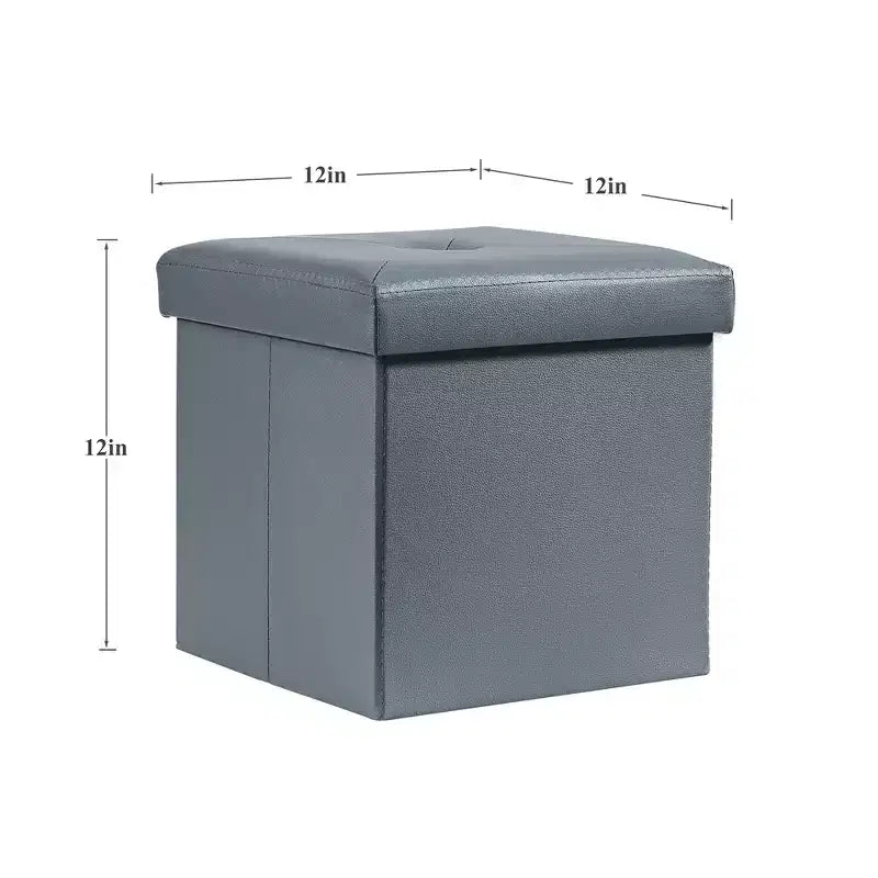Banc de rangement pliable avec pouf – Repose-pieds et siège polyvalent