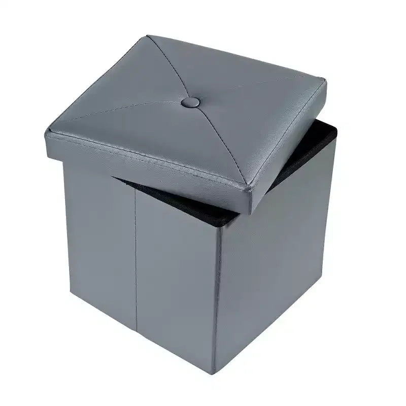 Banc de rangement pliable avec pouf – Repose-pieds et siège polyvalent