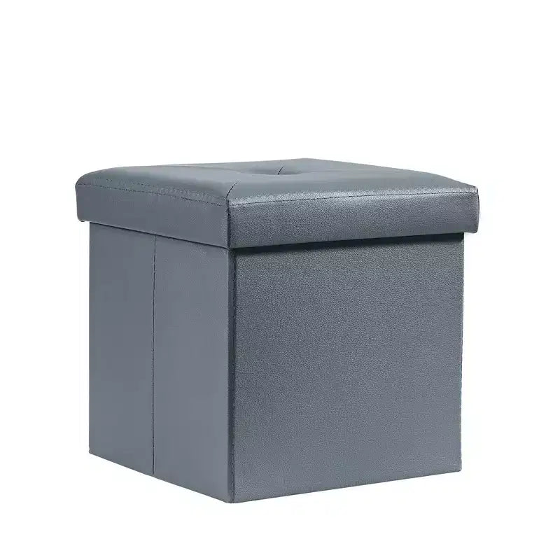 Banc de rangement pliable avec pouf – Repose-pieds et siège polyvalent