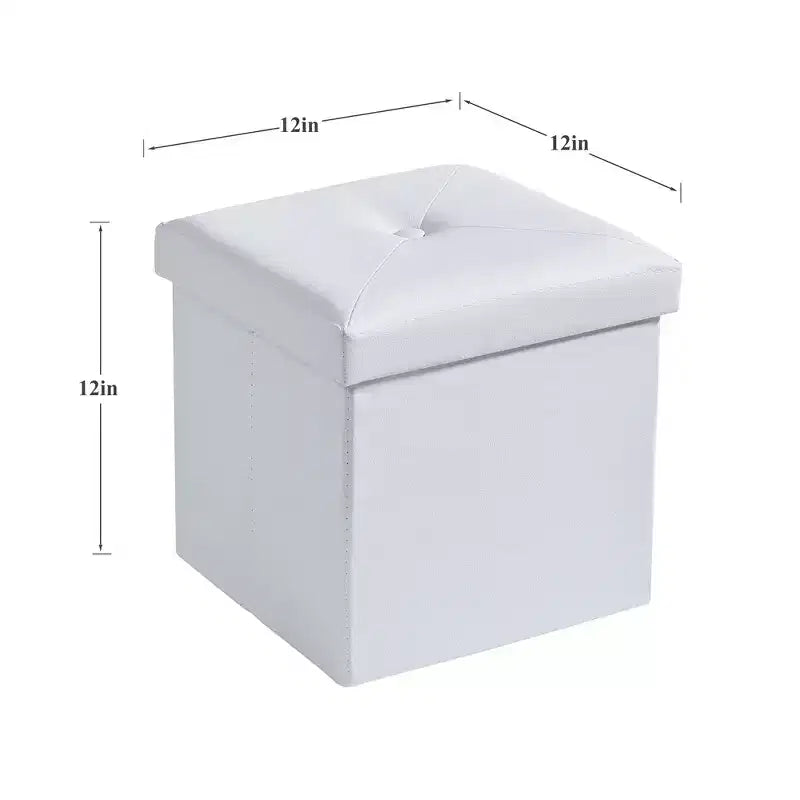 Banc de rangement pliable avec pouf – Repose-pieds et siège polyvalent