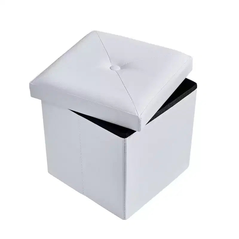 Banc de rangement pliable avec pouf – Repose-pieds et siège polyvalent