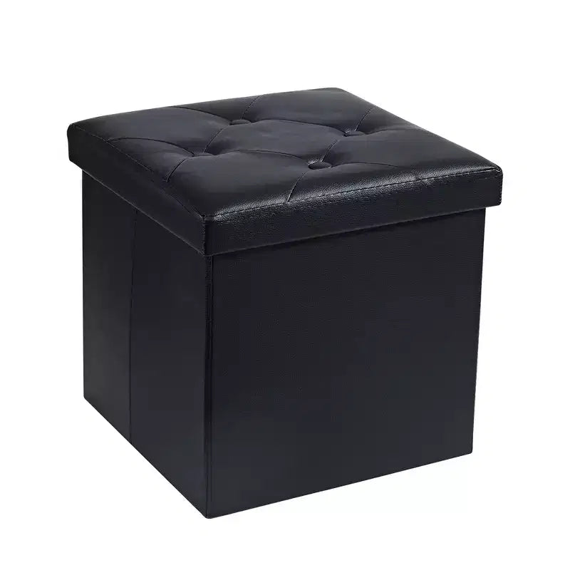 Banc de rangement pliable avec pouf – Repose-pieds et siège polyvalent