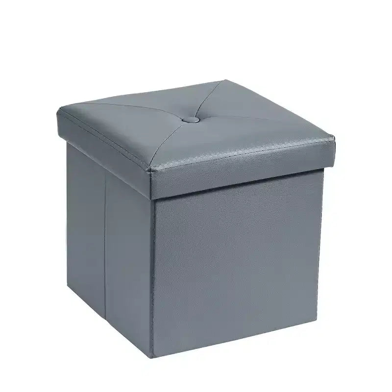 Banc de rangement pliable avec pouf – Repose-pieds et siège polyvalent