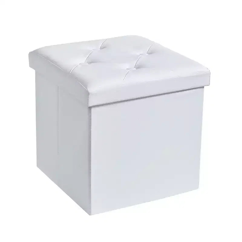 Banc de rangement pliable avec pouf – Repose-pieds et siège polyvalent