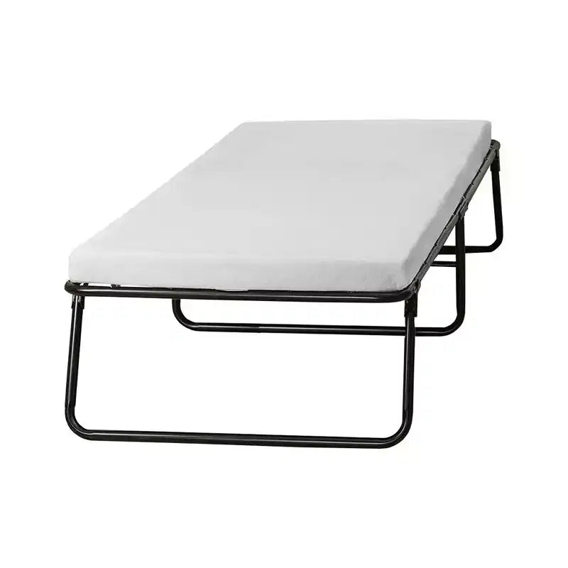 Lit de camp pliant avec matelas en mousse à mémoire de forme de 7,6 cm – Entièrement assemblé