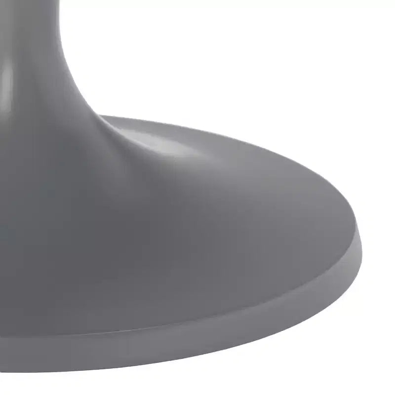 Table d'appoint Art déco ronde en aluminium poli