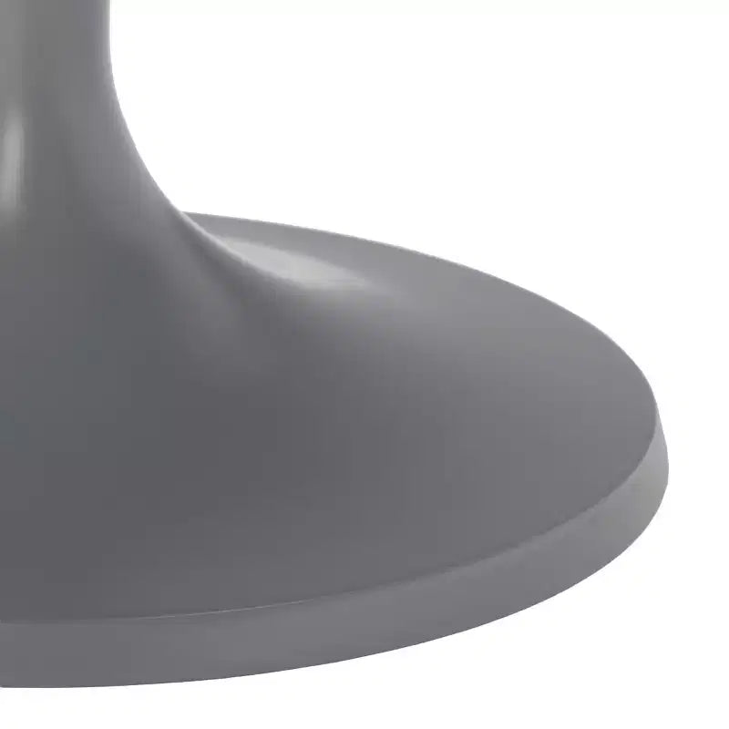 Table d'appoint Art déco ronde en aluminium poli