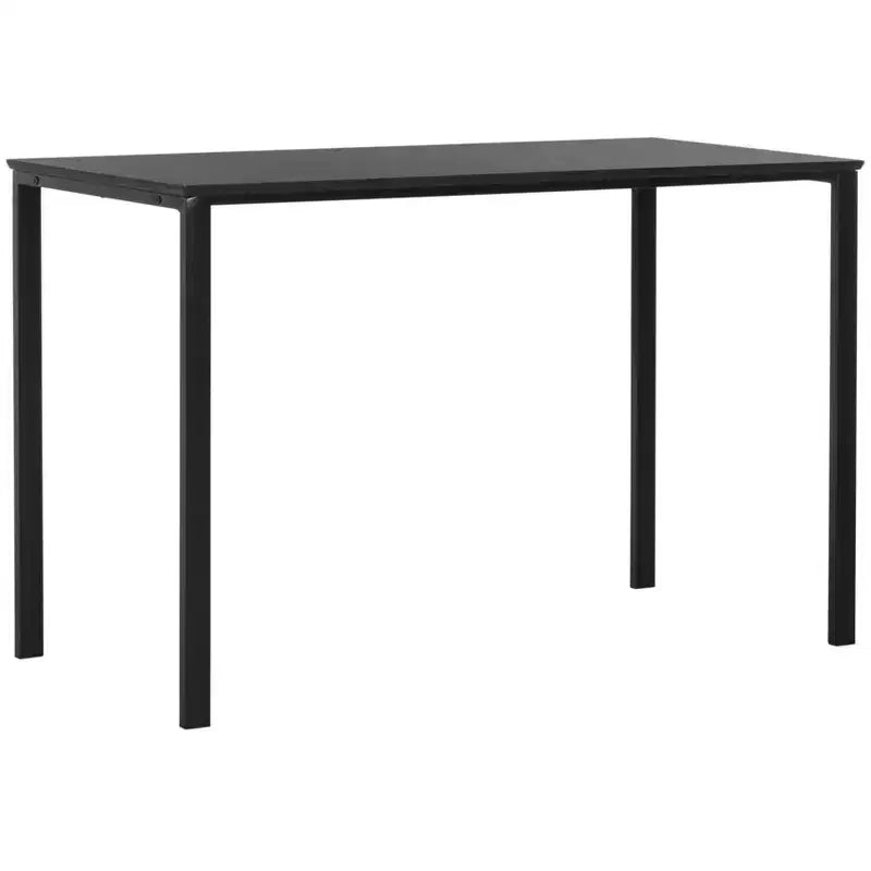 Bureau moderne noir – MDF et cadre en fer